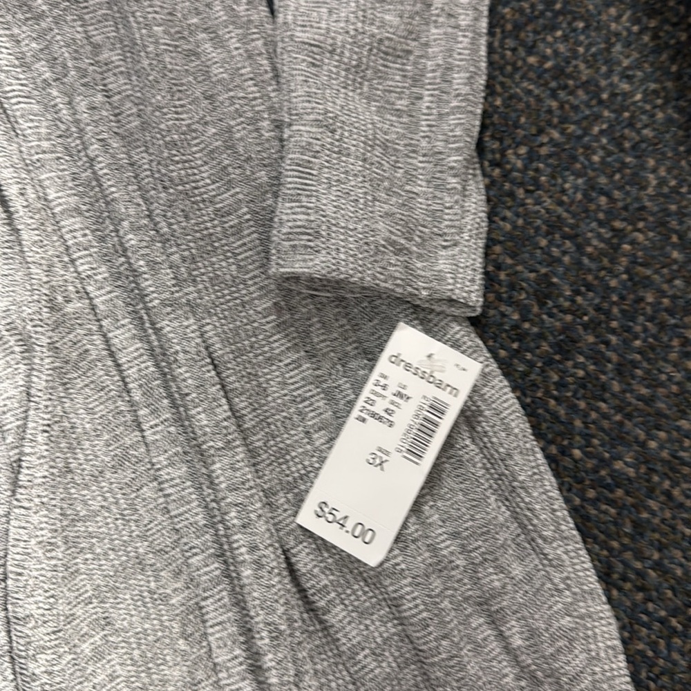 Jones Studio Heather Gray Women's Cardigan - Picture 2 of 3